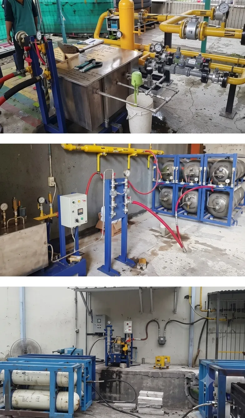 Instalasi gas PT Semesta Alam Sinergi